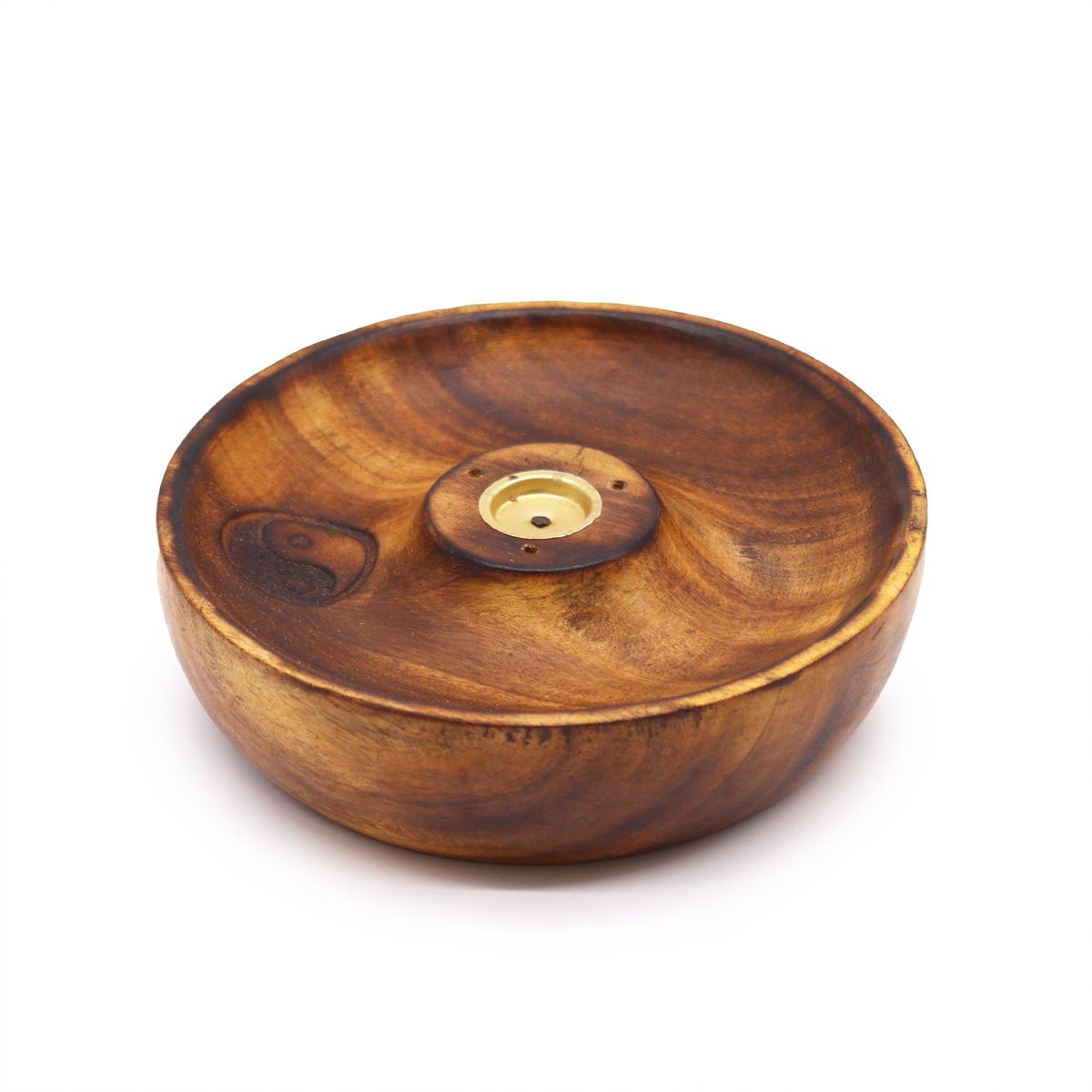 Mango Wood Incense Stick & Cone Burner Disc – Yin & Yang