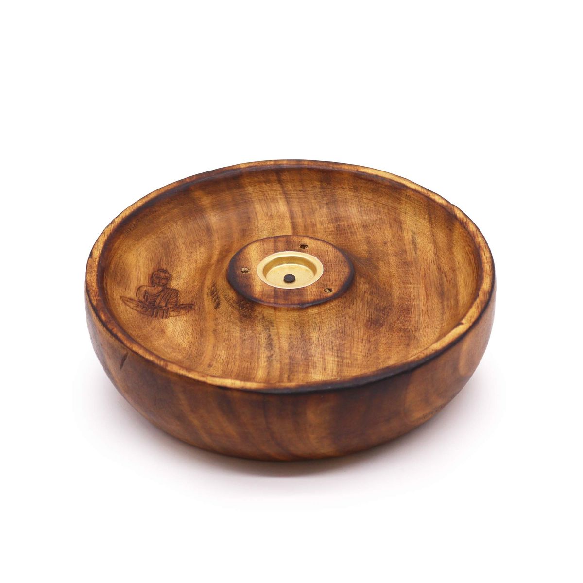 Mango Wood Incense Stick & Cone Burner Disc – Buddha