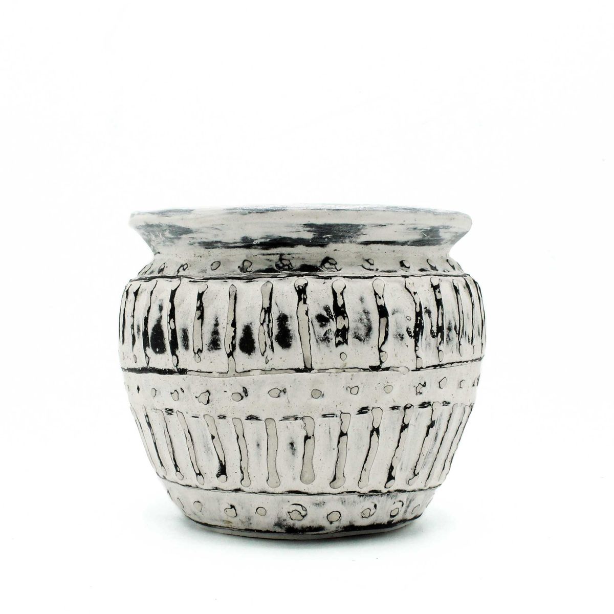 Greek Clay Plant Pot – Cream, 12cm