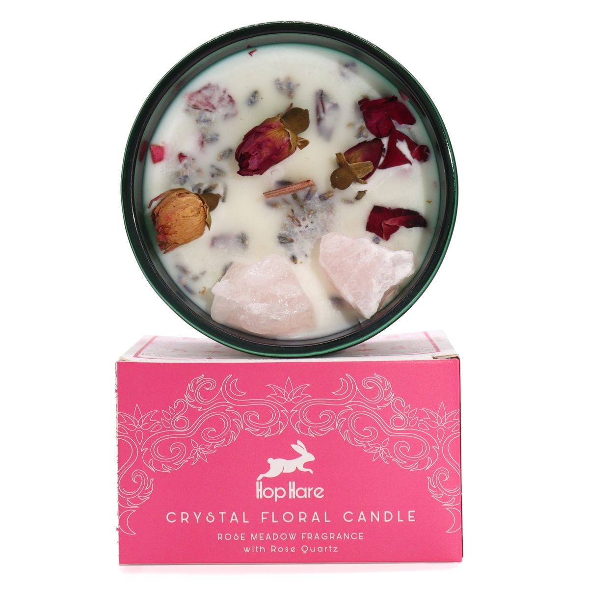 Hop Hare Crystal Magic Flower Candle – The Lovers