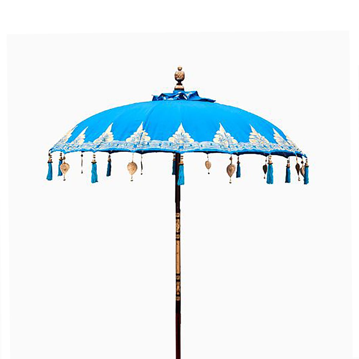 Bali Patio Parasol – Cotton, Turquoise Decor, 2m