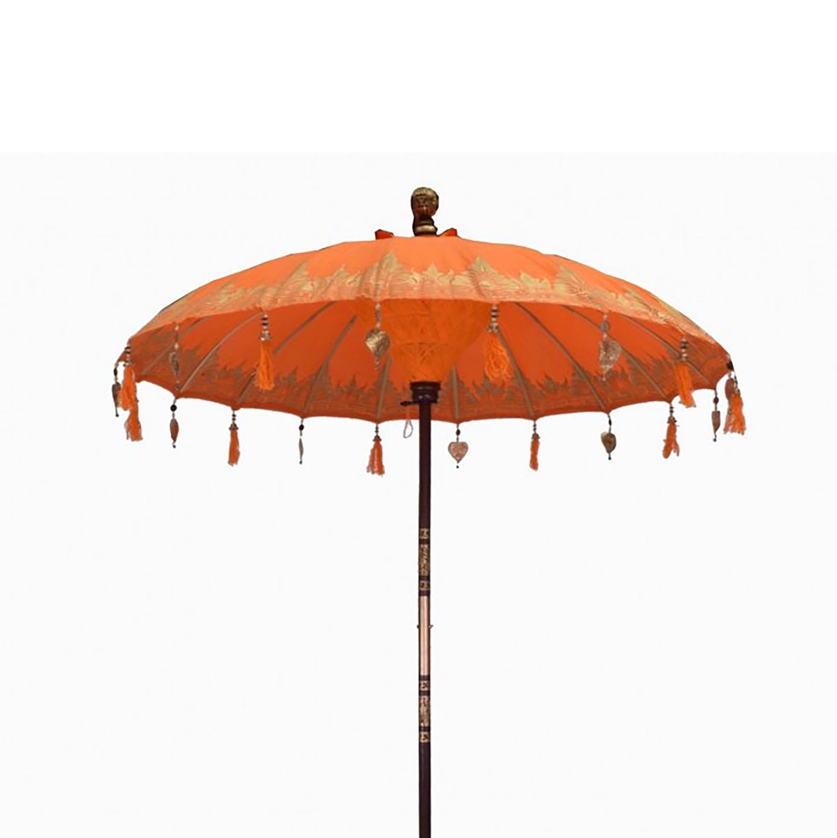Bali Patio Parasol – Cotton, Orange Decor, 2m