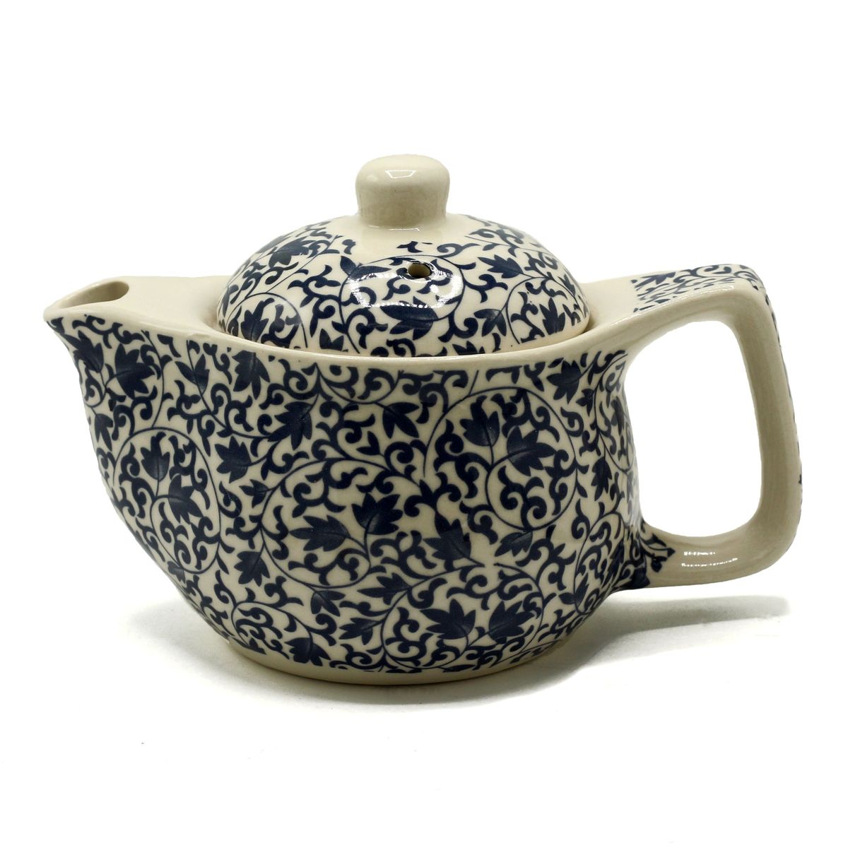 Small Herbal Teapot – Blue Pattern