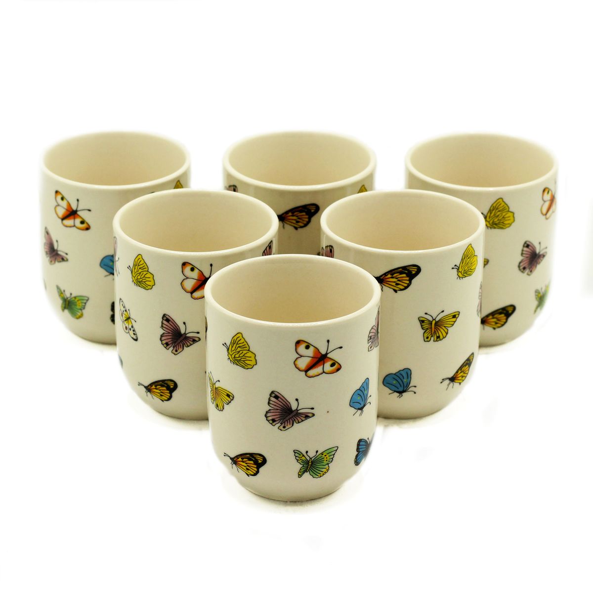 Herbal Tea Cups – Butterflies, Set of 6