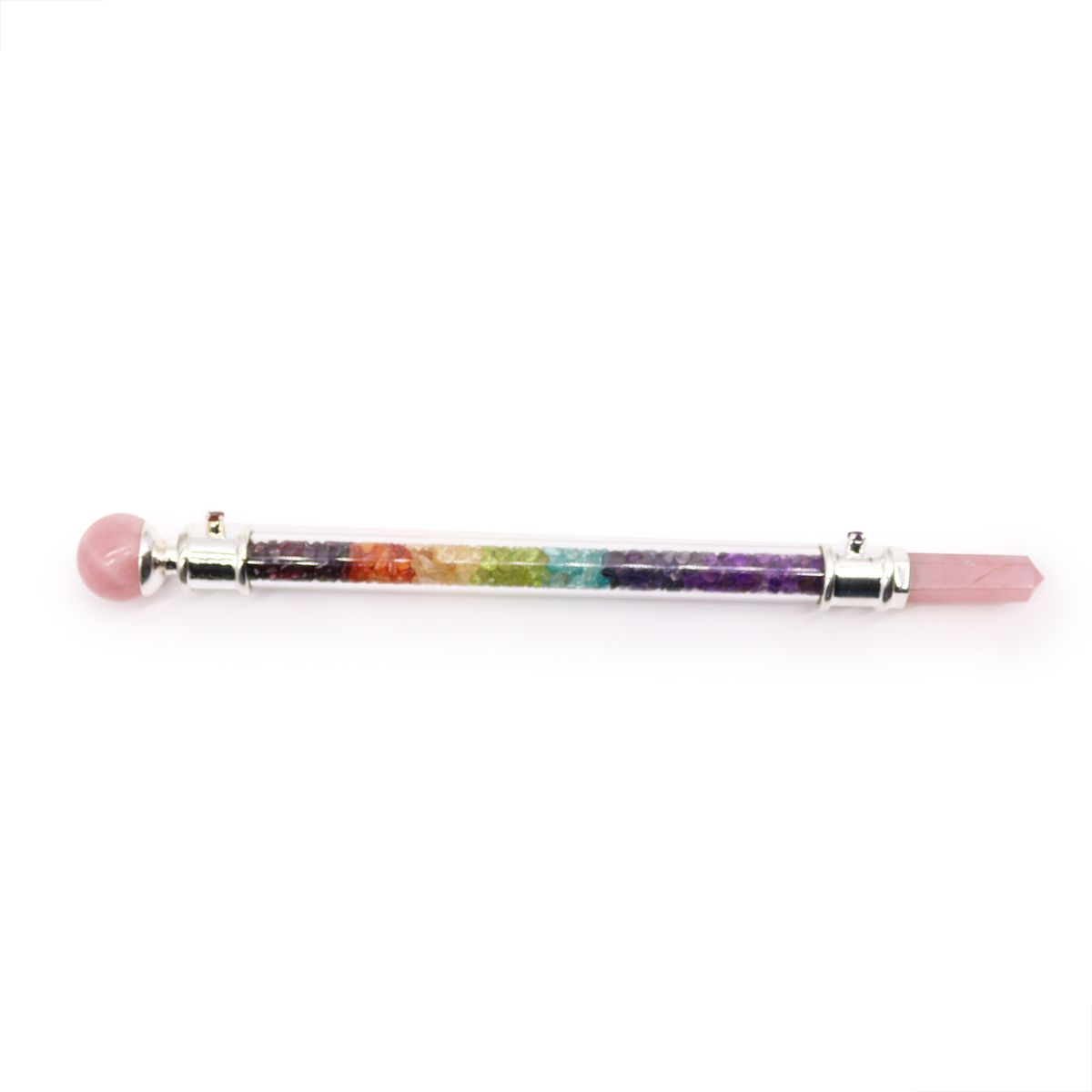 7 Chakra Crystal Wand – Rose Quartz