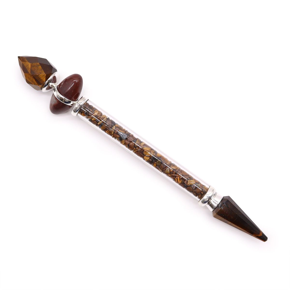 Shiva Lingam Magic Wand – Tiger's Eye, Confidence