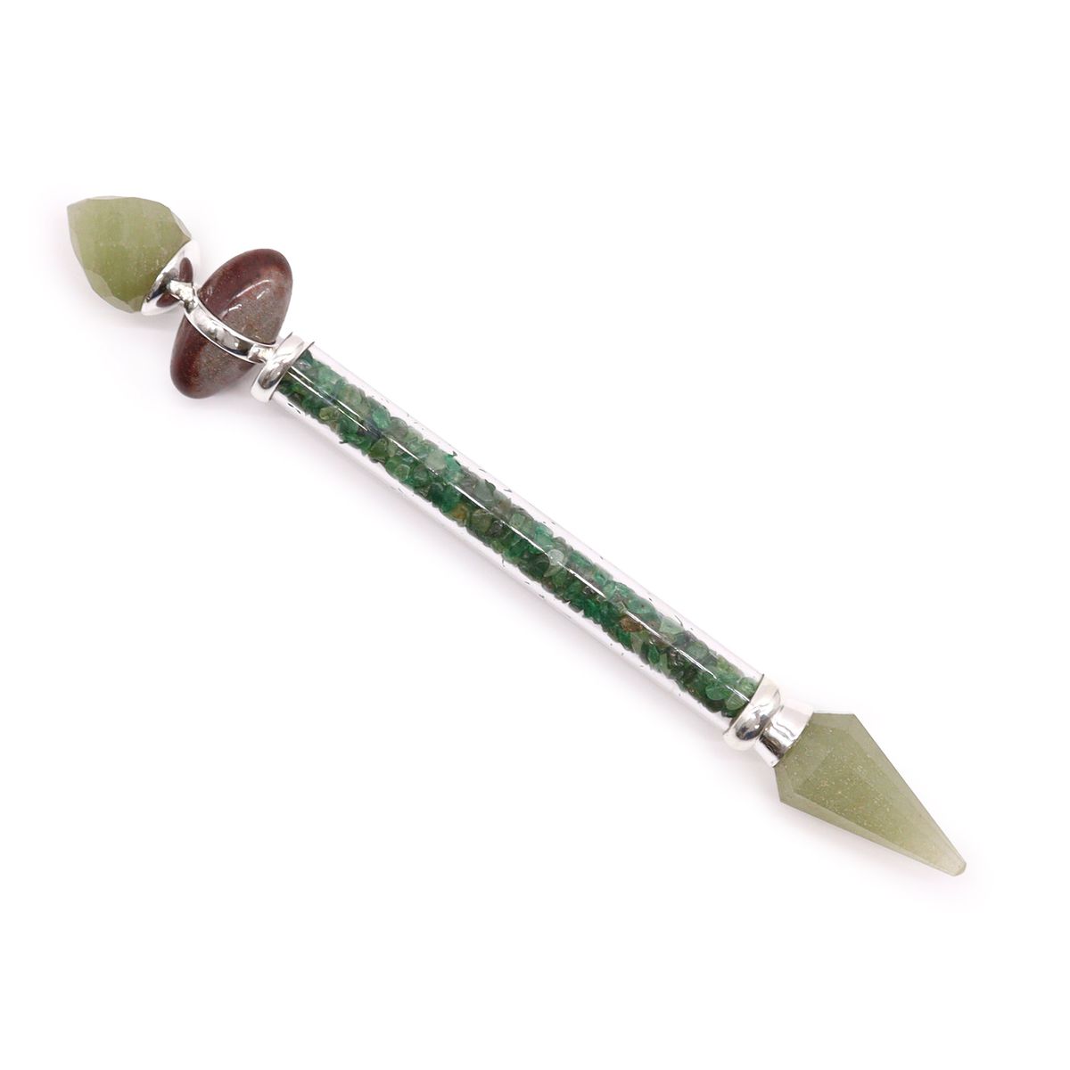 Shiva Lingam Magic Wand – Green Aventurine, Happiness