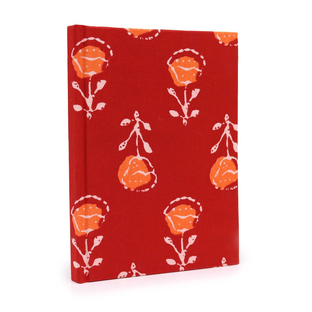 Cotton Bound Notebook – Roses, 20x15cm, 96 Pages