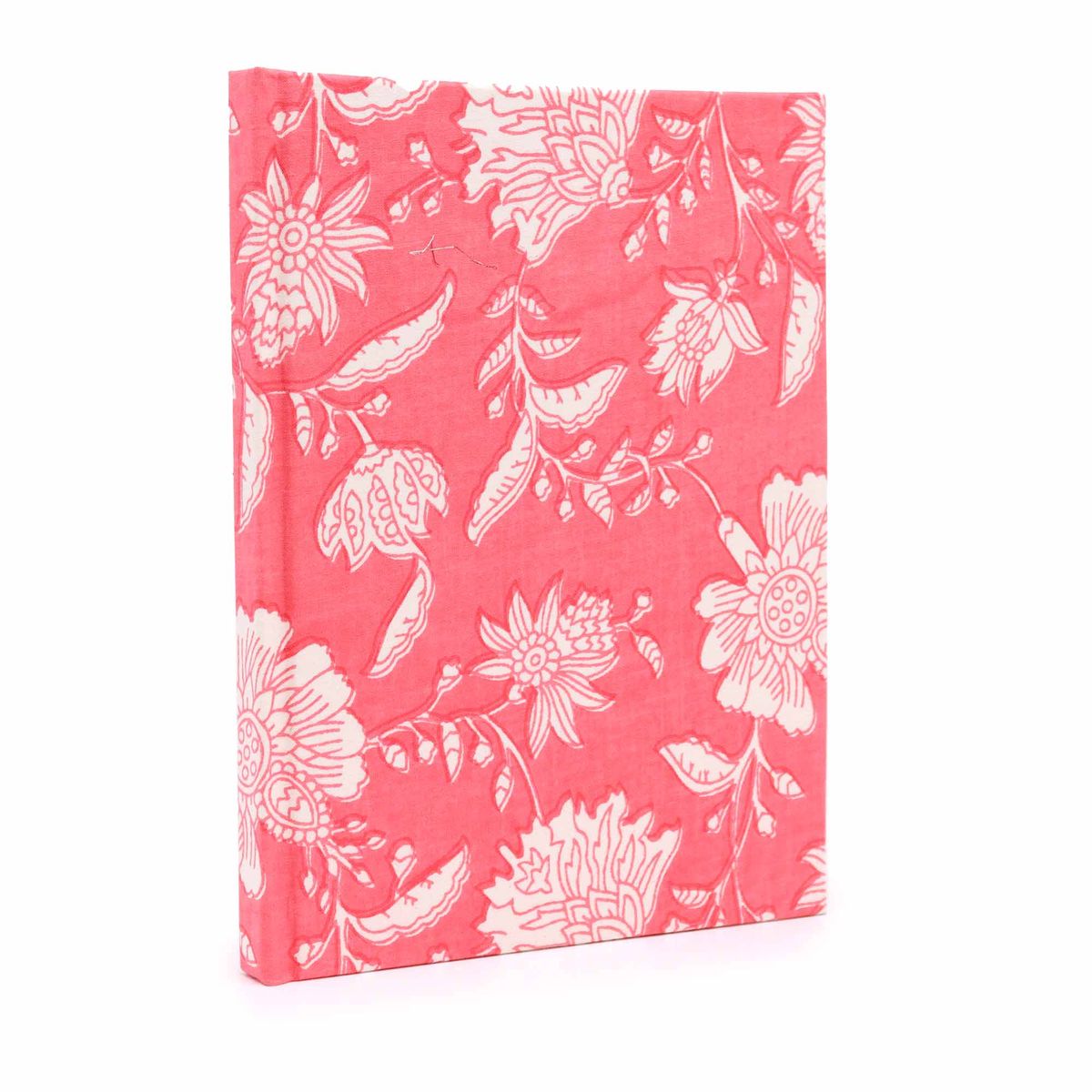 Cotton Bound Notebook – Pink Floral, 20x15cm, 96 Pages