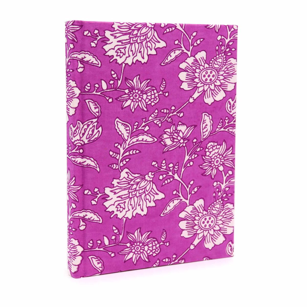 Cotton Bound Notebook – Antique Fuchsia, 20x15cm, 96 Pages