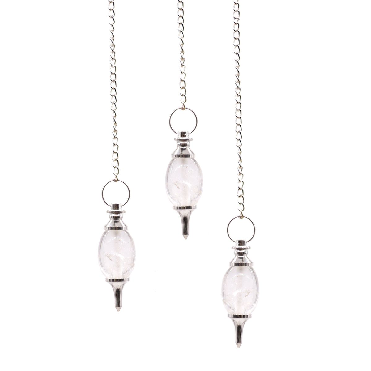 Lingam Shaped Gemstone Pendulum – Rock Quartz