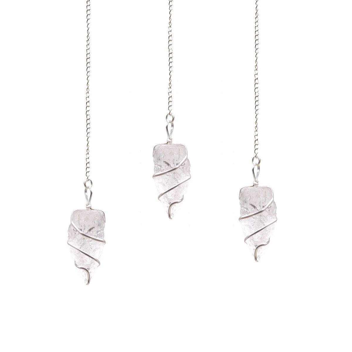 Raw Gemstone Pendulum – Rock Quartz