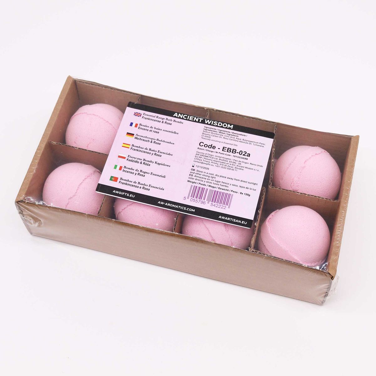 Essential Oil Bath Bomb – Frankincense & Rose