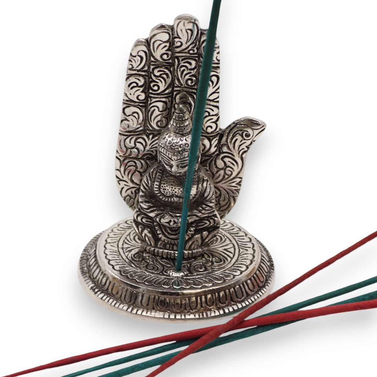 Buddha Hand Aluminium Incense Holder
