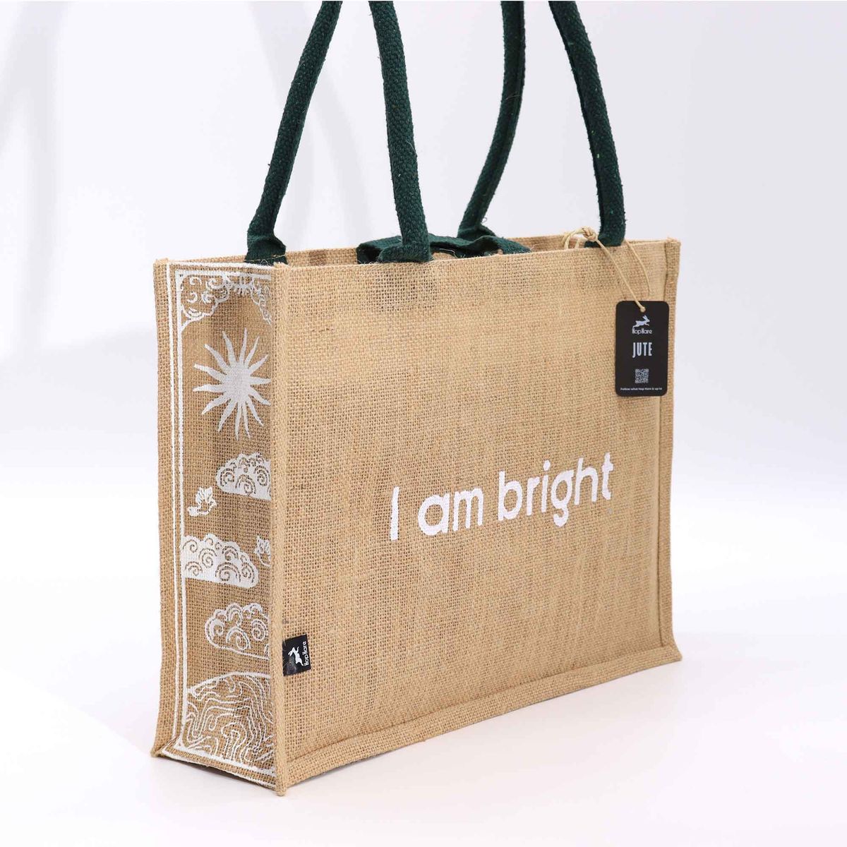 Hop Hare Big Jute Bag – I Am Bright