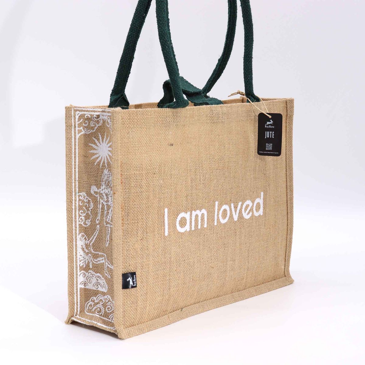 Hop Hare Big Jute Bag – I Am Loved