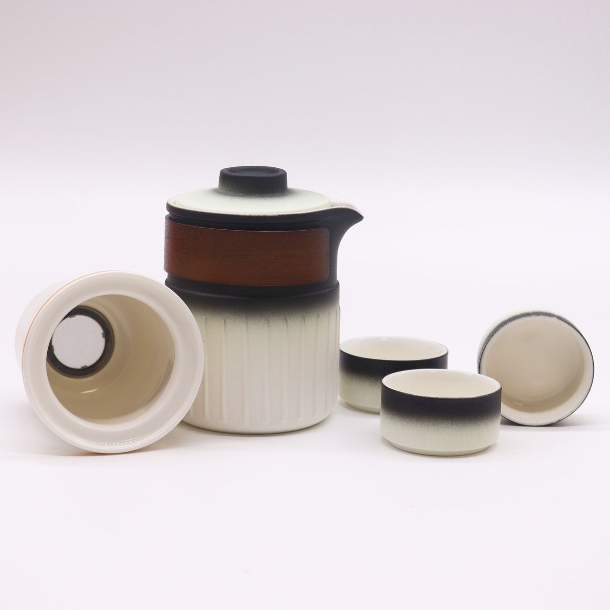 Travel Ceramic Teapot Set – Three Friends