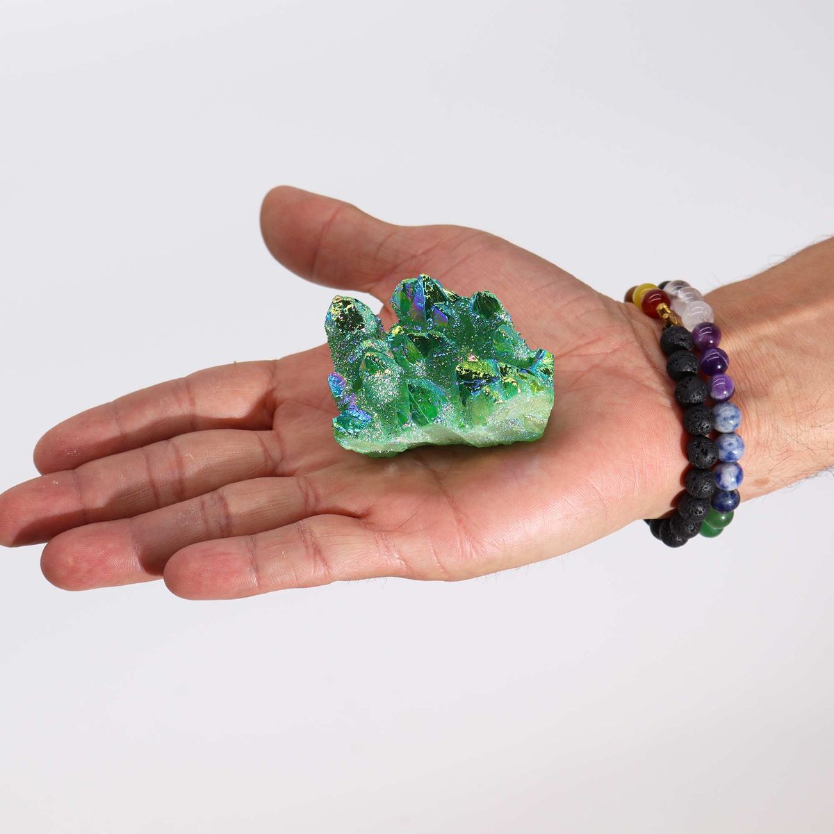 Green Flame Aura Quartz – Medium