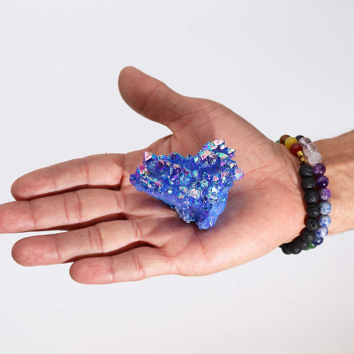 Aqua Halo Aura Quartz – Medium