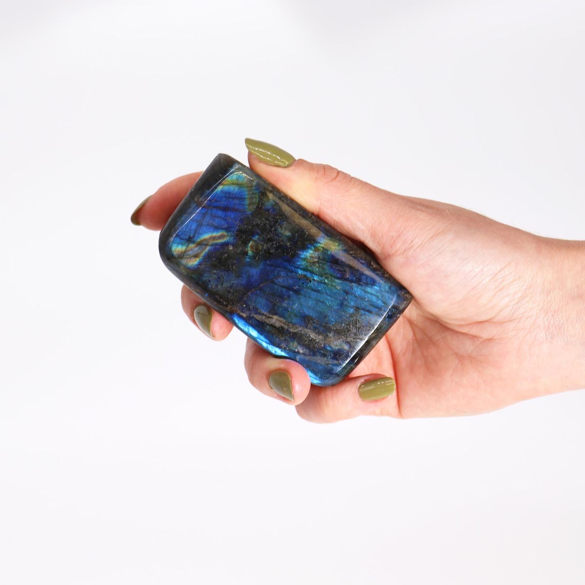 Madagascar Labradorite Stone – Medium, 250-300g, 80-100mm
