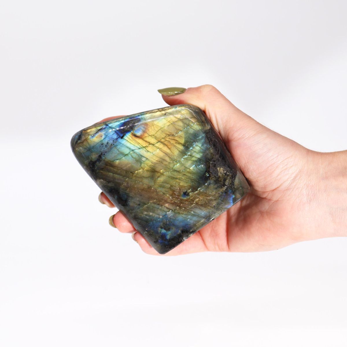 Madagascar Labradorite Stone – Large, 550-750g, 110-140mm