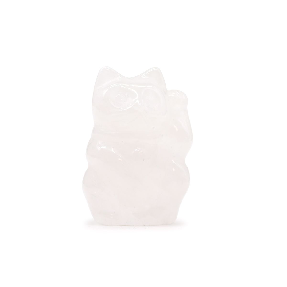 Rose Quartz Gemstone Lucky Cat