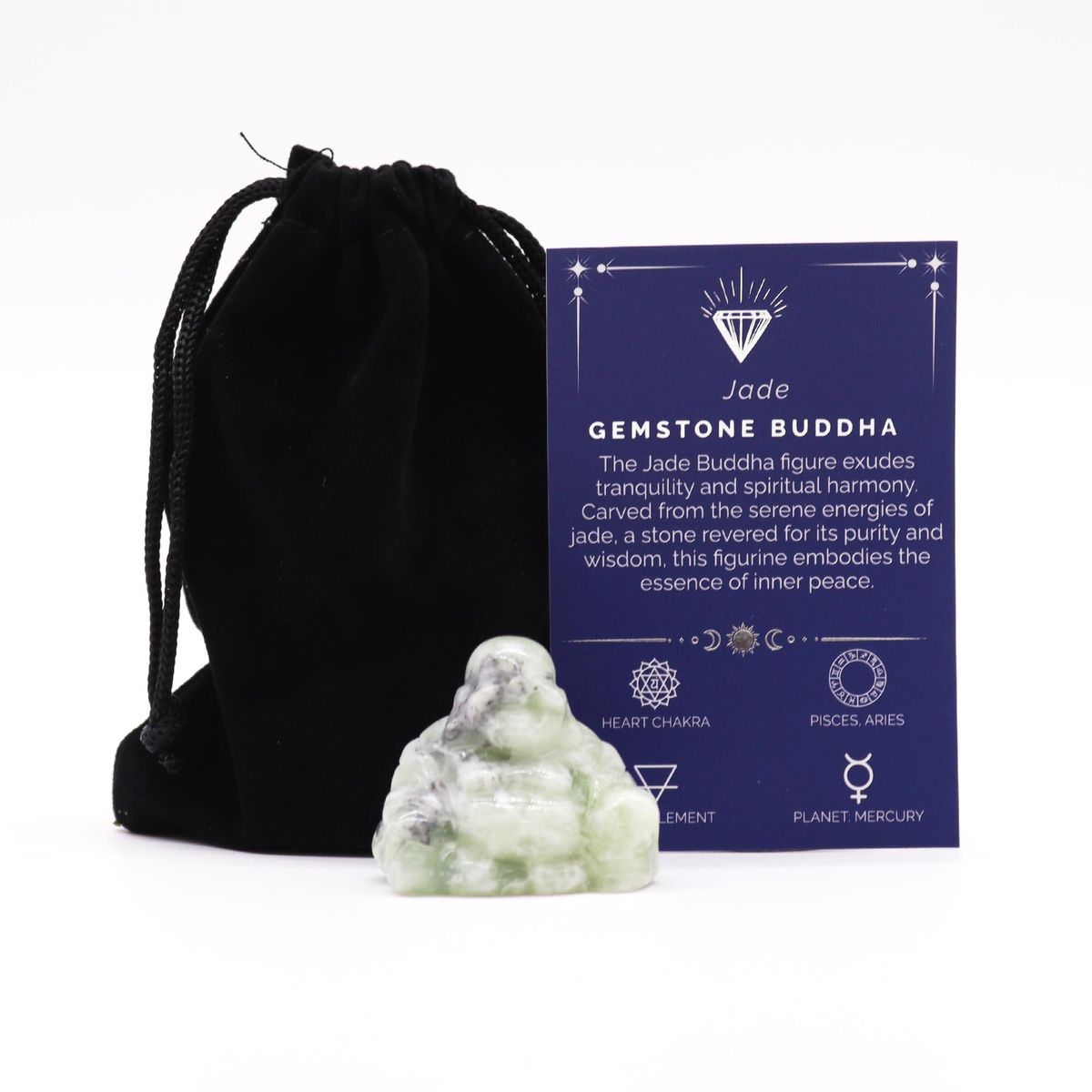 Jade Gemstone Buddha – Small