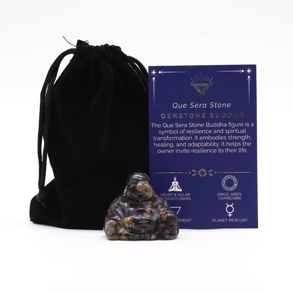 Que Sera Stone Gemstone Buddha – Small