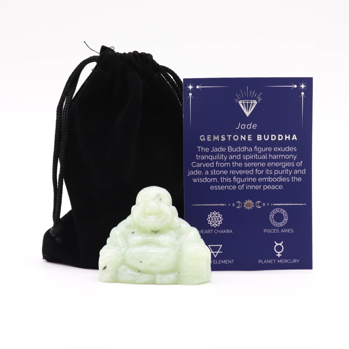 Jade Gemstone Buddha – Large