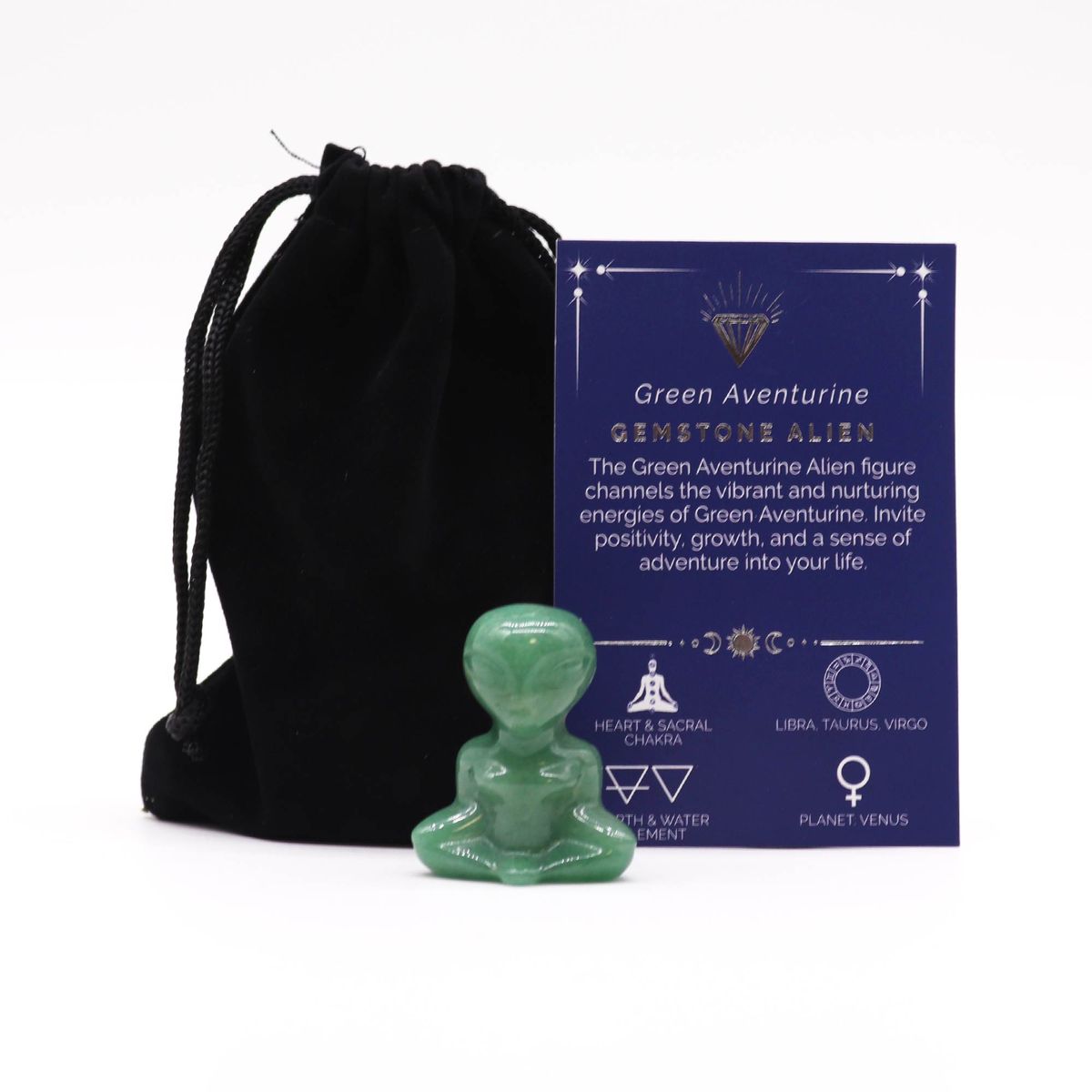 Green Aventurine Gemstone Alien