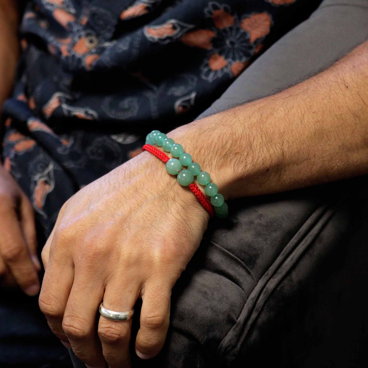 Gemstone Double Power Bracelet – Jade