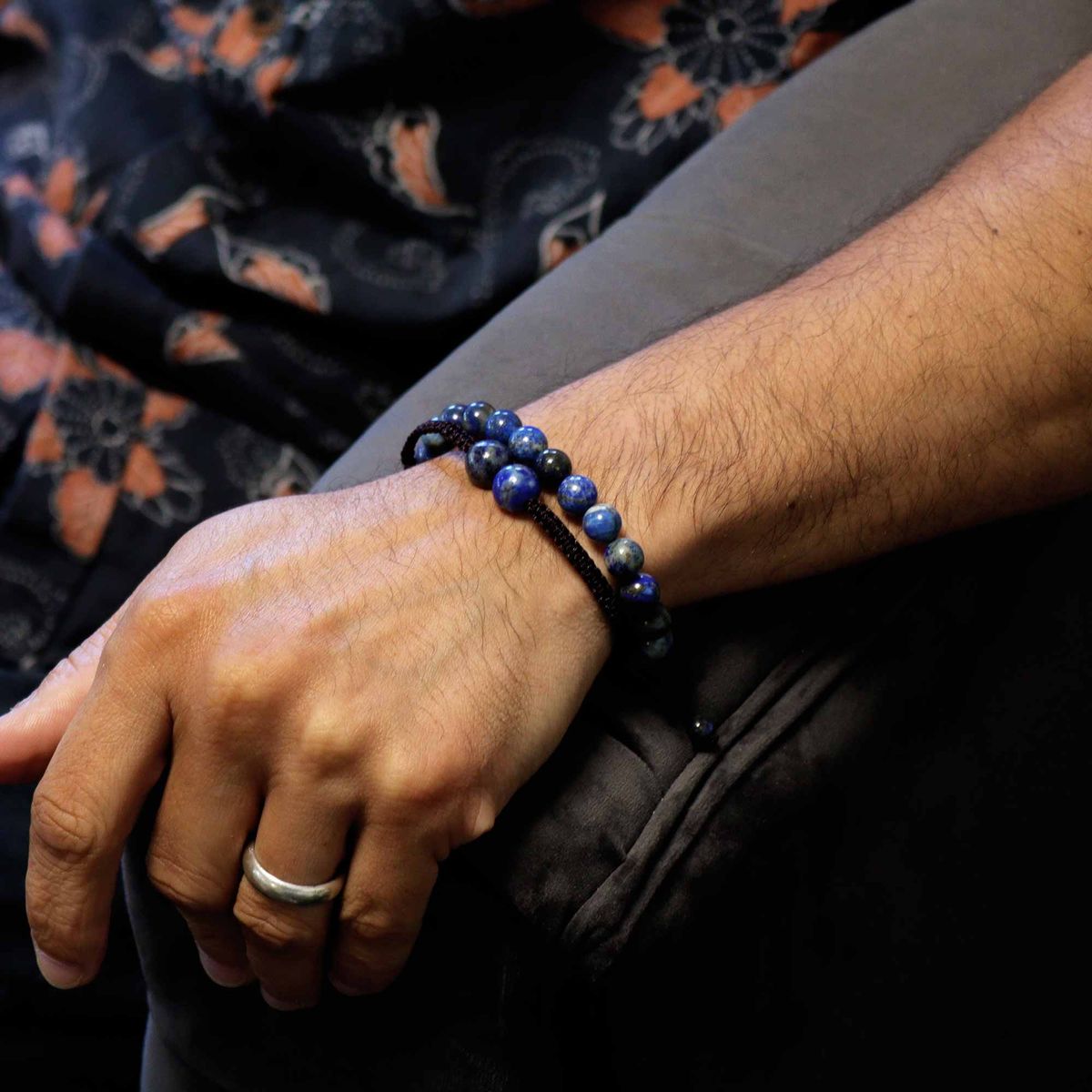 Gemstone Double Power Bracelet – Lapis Lazuli