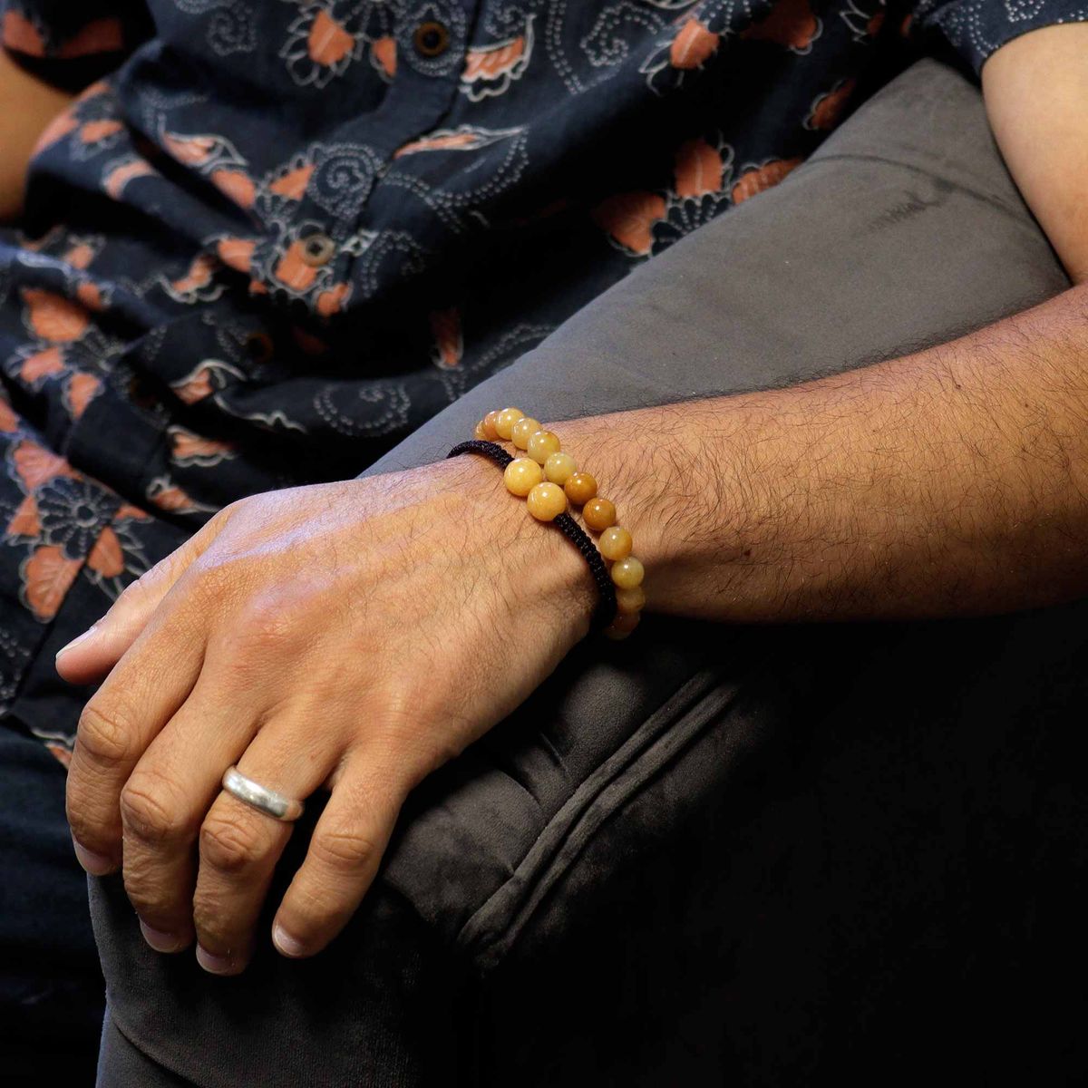 Gemstone Double Power Bracelet – Yellow Aventurine