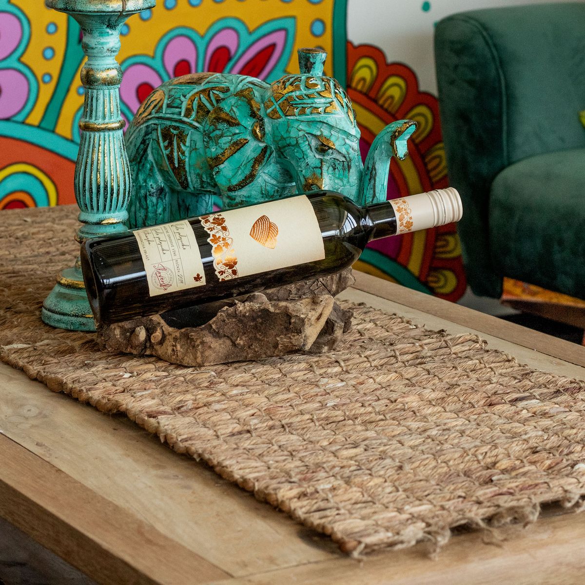 Water Hyacinth Fringed Table Runner – Robusta, 150cm