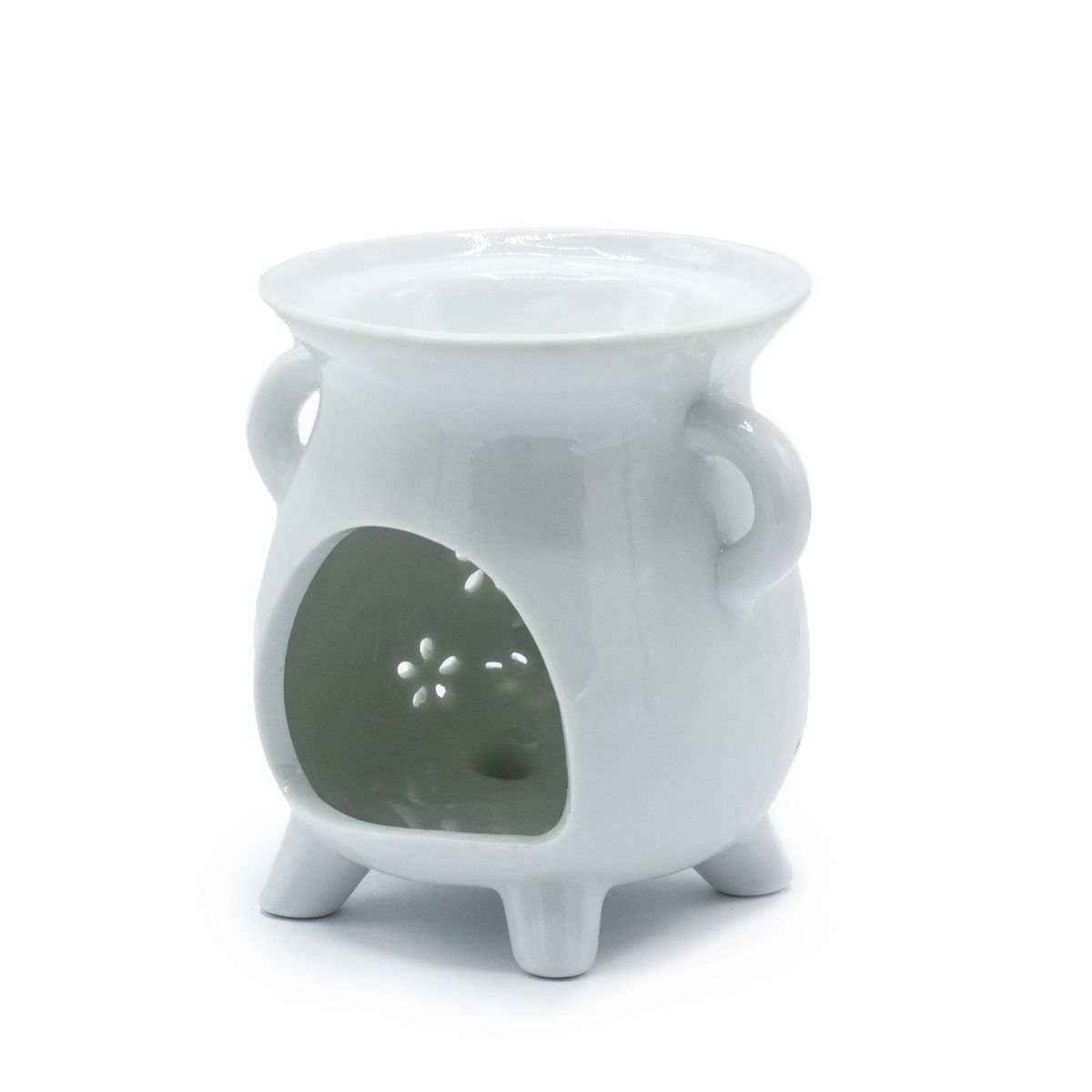 Cauldron Oil Burner – Owl, White