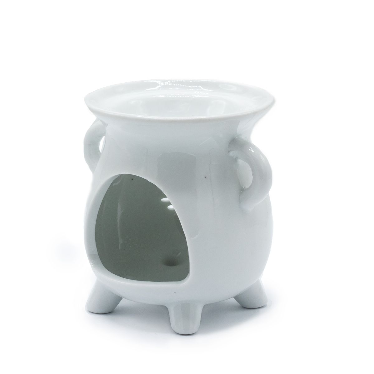 Cauldron Oil Burner – Tree of Life, White