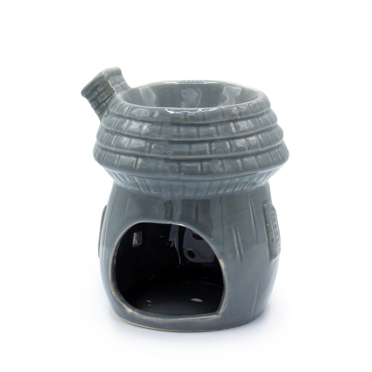 Mushroom House Oil Burner – Grey