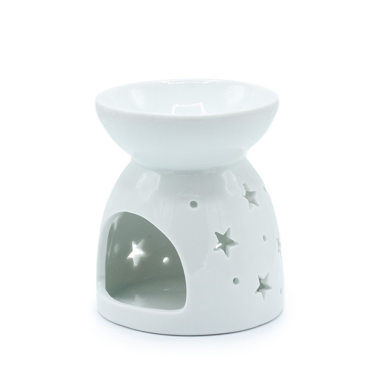 Angel Cut-out Oil Burner – White