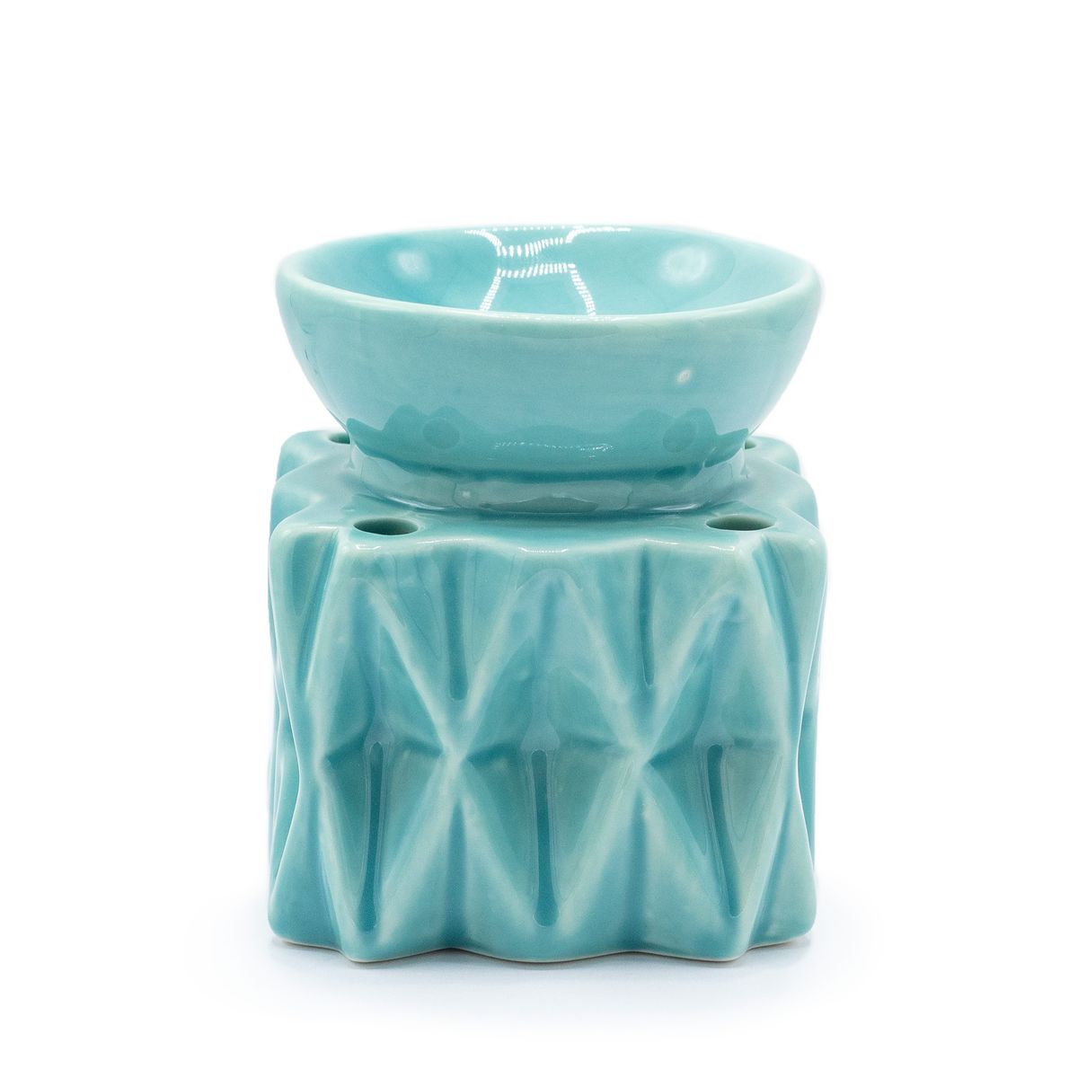 Geometric Oil Burner – Blue