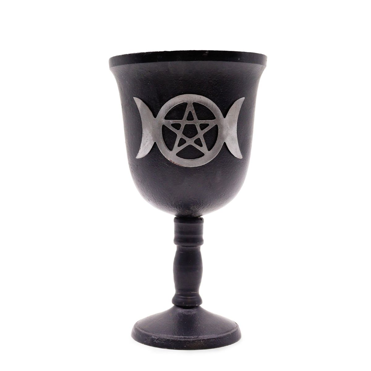 Iron Ritual Goblet – Triple Moon, 20 x 11cm