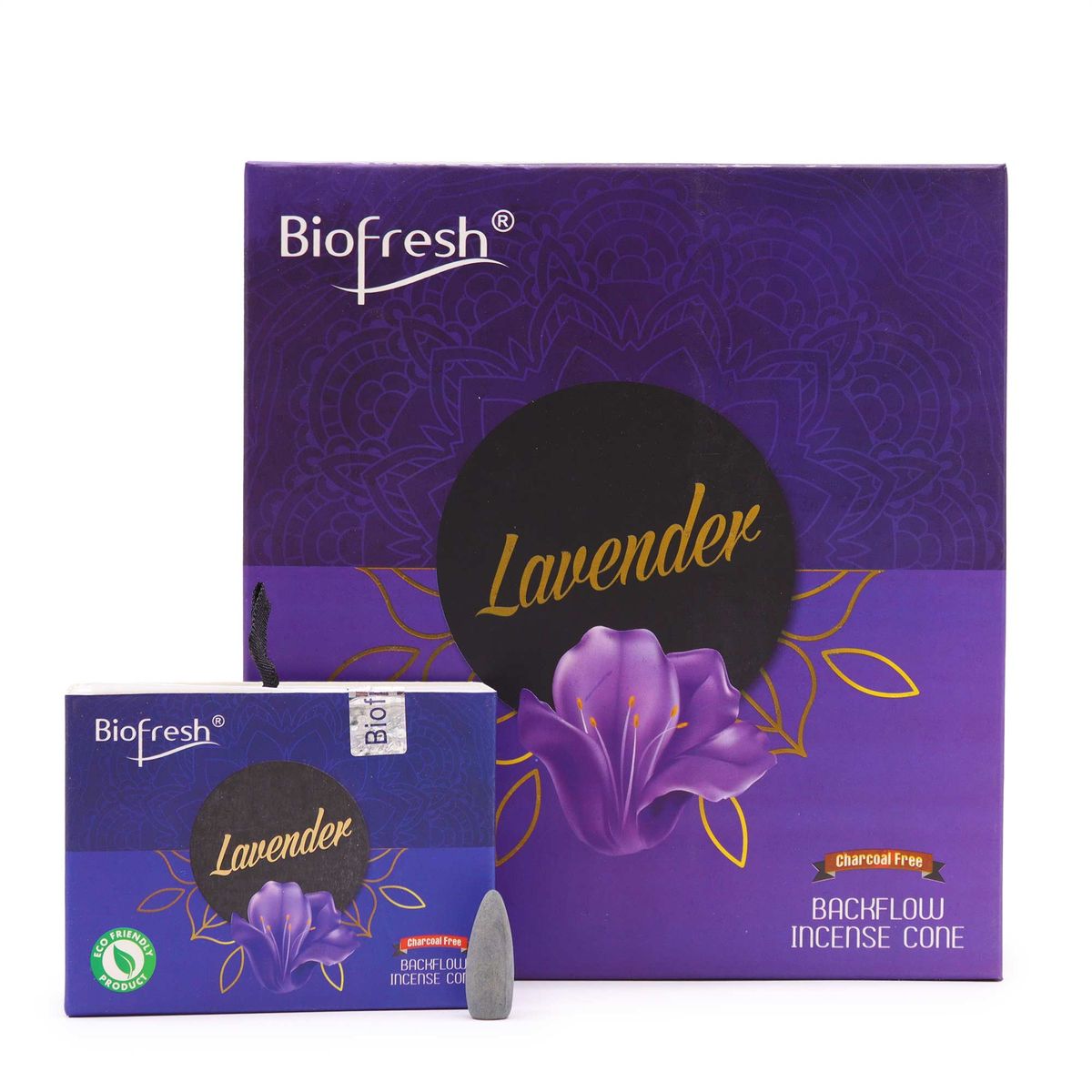 Biofresh Backflow Incense Cones – Lavender