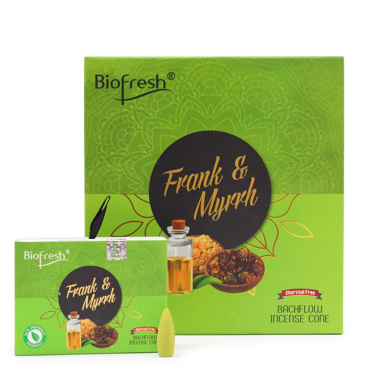 Biofresh Backflow Incense Cones – Frankincense & Myrrh