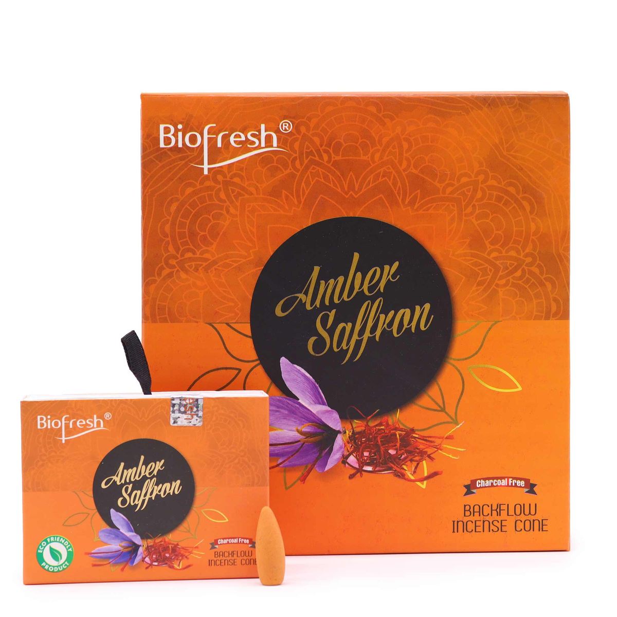 Biofresh Backflow Incense Cones – Amber Saffron