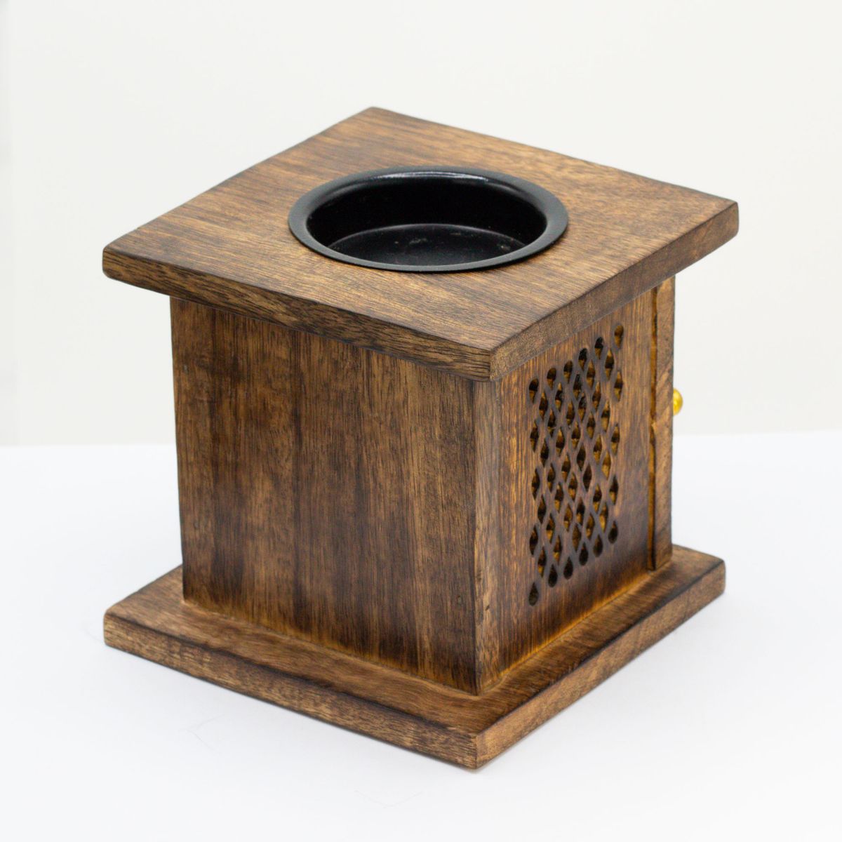 Mango Wood Box Incense Burner – Tree of Life, Large