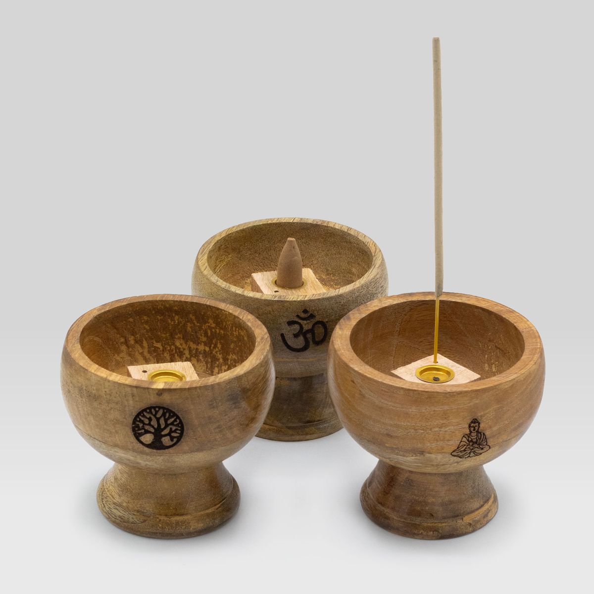 Large Ritual Bowl Incense Cone Holder – Buddha, 11x6cm