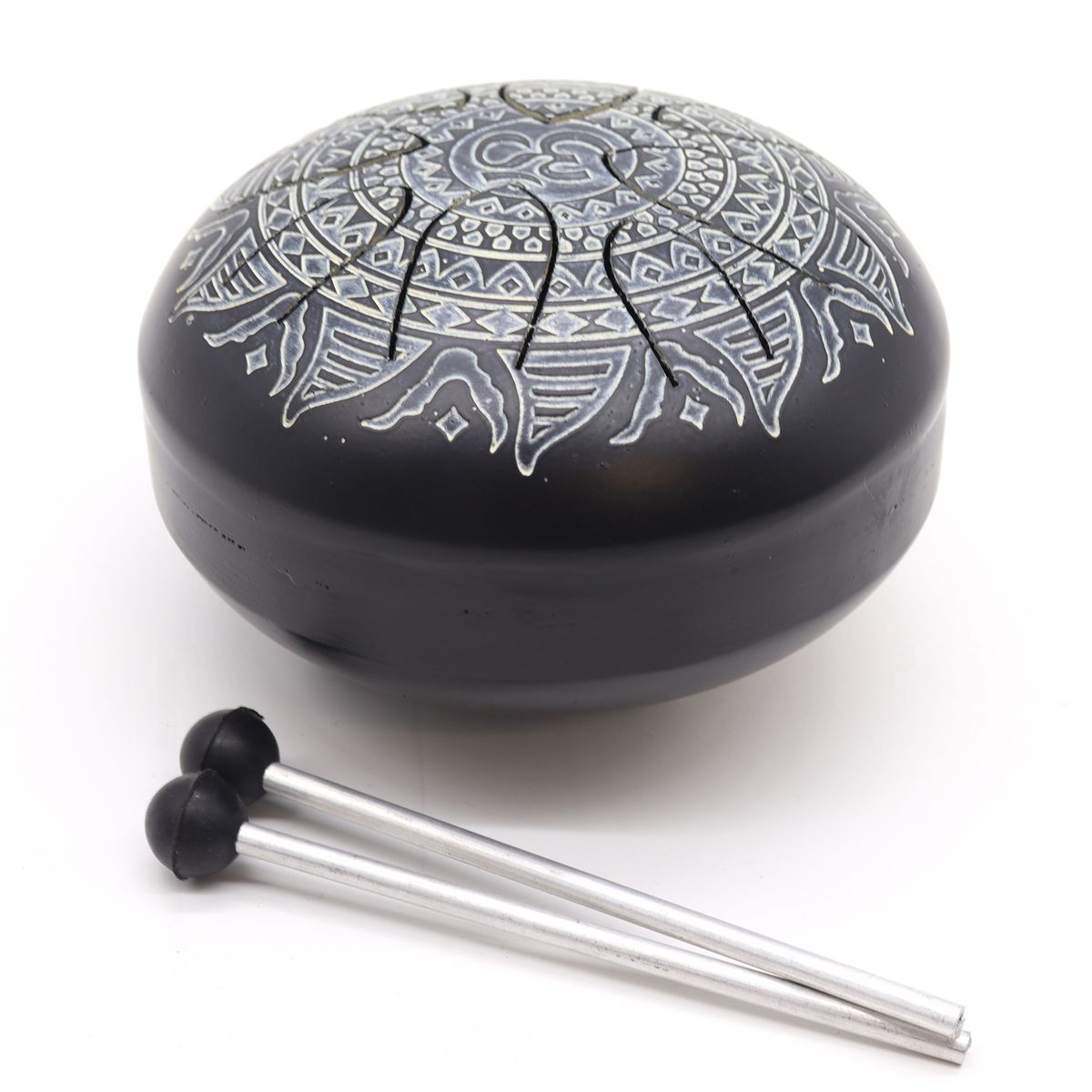 Happy Drum Tongue Drum – Om Mandala Engraved, 16cm