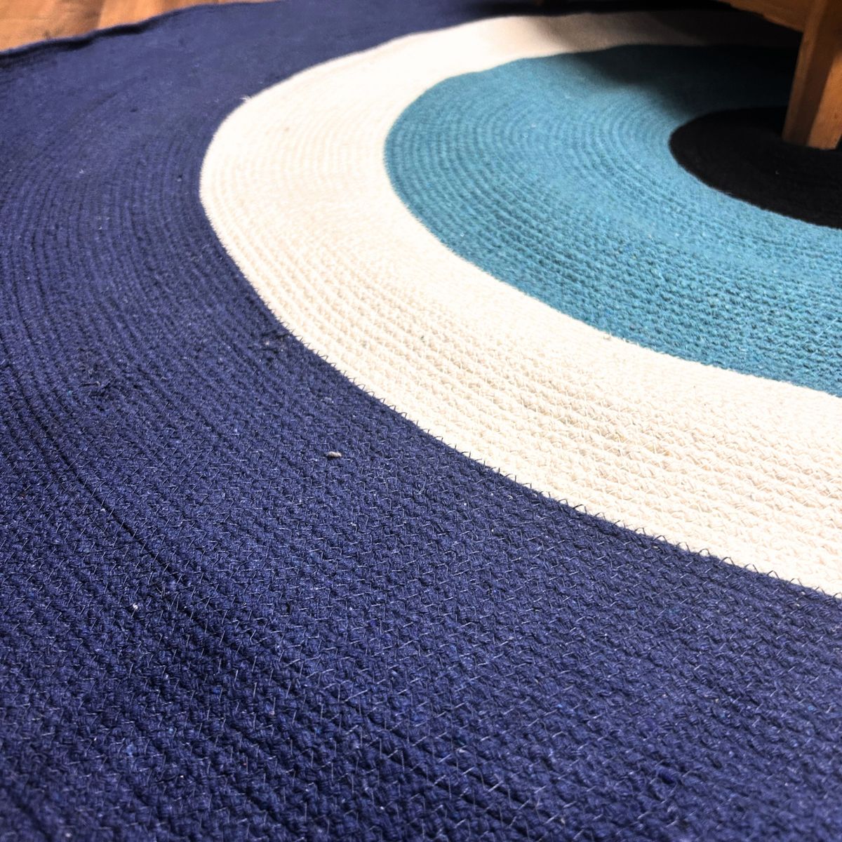 Cotton Rope Evil Eye Rug – 120cm