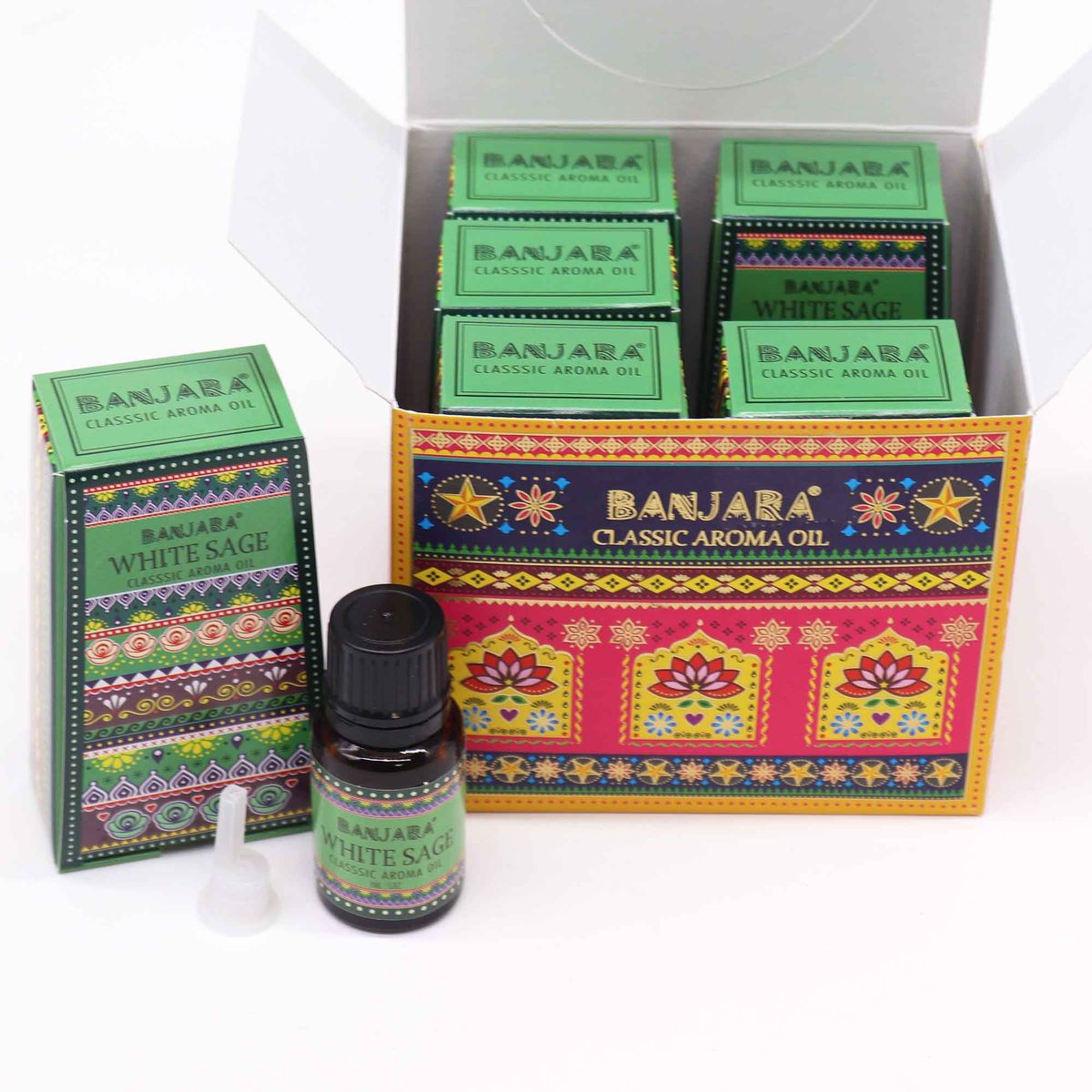 Banjara Indian Fragrance Oil – White Sage, 10ml