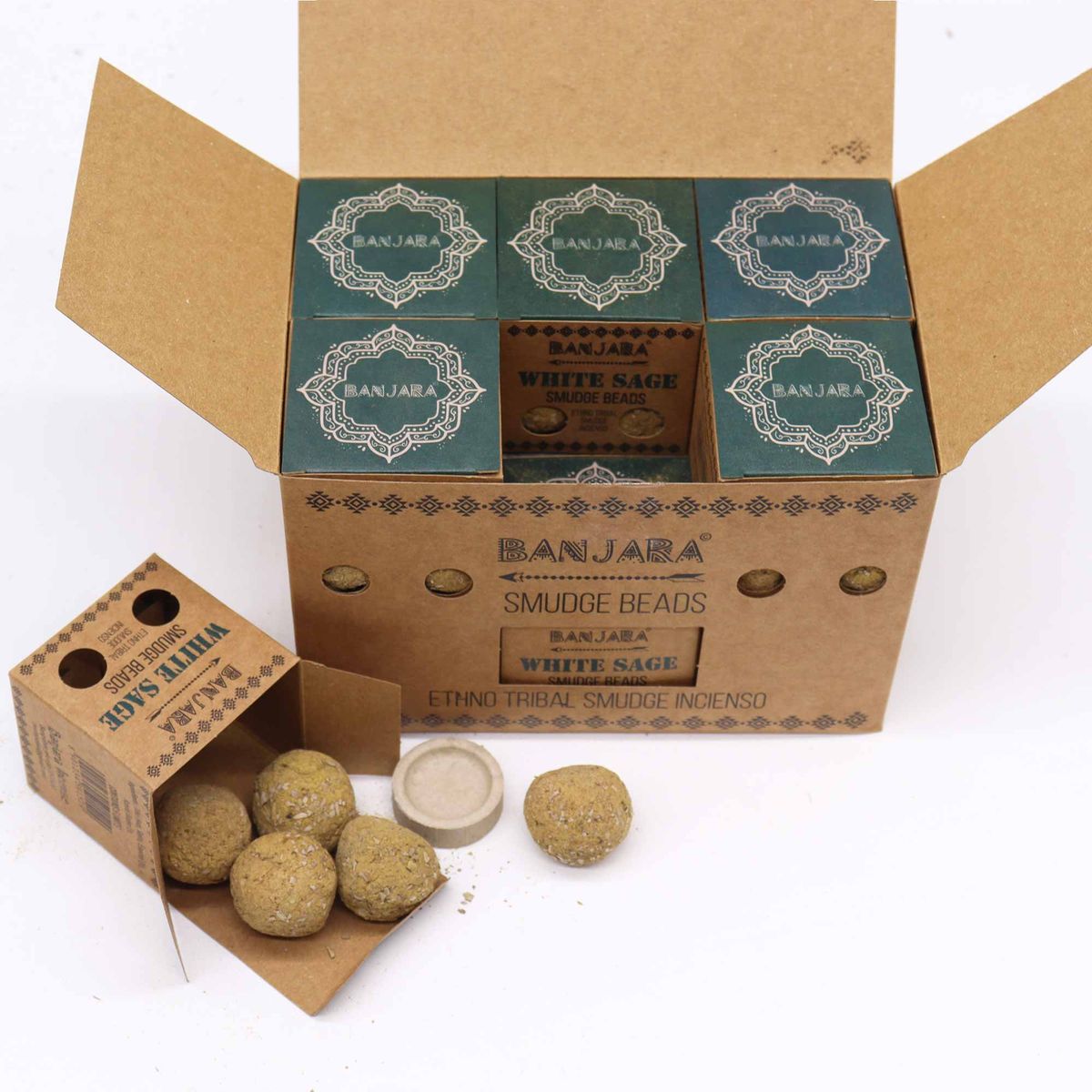 Banjara Smudge Beads – White Sage