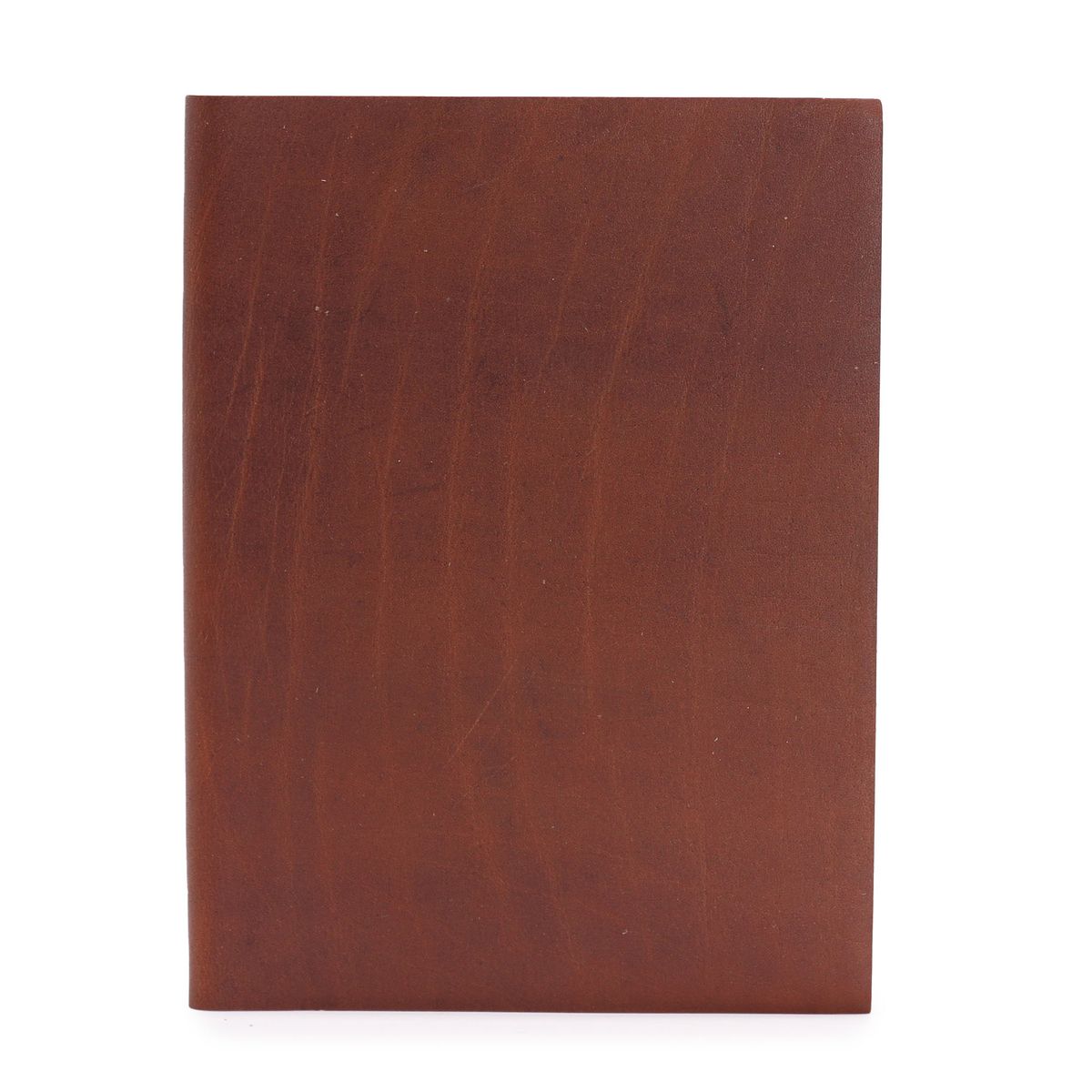 Dark Tan Leather Daily Notebook – 100 Lined Pages, 20x15cm